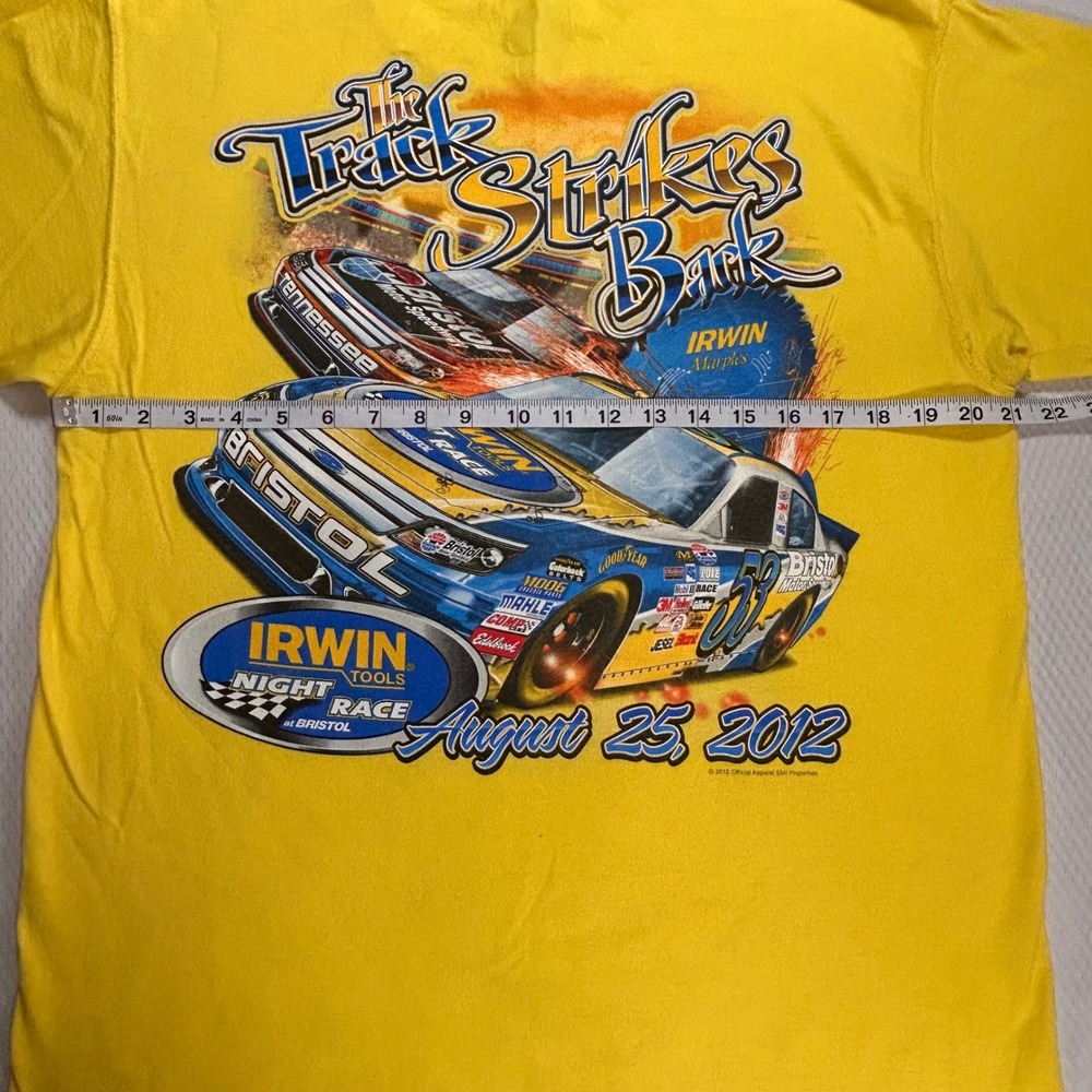 NASCAR Chase Authentics 2012 Irwin Tools Night Race Bristol T-Shirt Mens Large - Picture 6 of 9